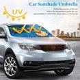 thumbnail image 3 of Piña y Pony Sombrilla Solar para Auto - Protector de Parabrisas Plegable | Cortina Solar Delantero | Bloqueo UV y Aislamiento de Calor 133x73cm, 3 of 6