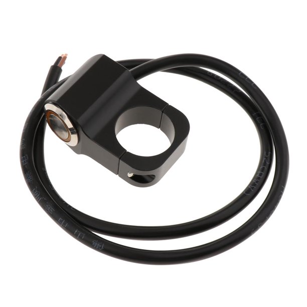 Interruptor de control de bicicleta ATV Macarena 12V 1 pulgada 25 mm Faro de manillar Amarillo
