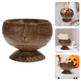 thumbnail image 2 of KAKOWELY Durable Tableware Coconut Shell Bowl for Home Use Safe and Healthy Brown Synthetic Material 1pc,5.51"X5.51"X4.33", 2 of 5