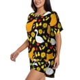 thumbnail image 2 of Naloa Farm Goose Women's Short-Sleeved Pajama Set, Loungewear, Summer pajamas, Breathable Cozy - 3X-Large, 2 of 9
