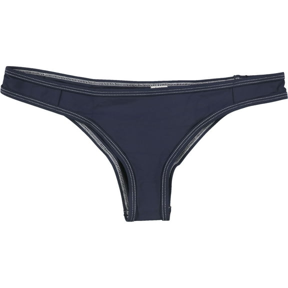 Tavik Womens Jayden Contrast Stitch Bikini Swim Bottom, Blue, Medium