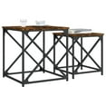 thumbnail image 3 of vidaXL Nesting Coffee Tables Accent Desk Furniture Set of 2 Engineered Wood, 3 of 11