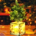 thumbnail image 5 of Pre-lit 14.2" Small Christmas Tree, Artificial Mini Christmas Tree with Light-Up Pot, Battery Powered Tabletop Xmas Tree Night Light for Table Desk Home Christmas Decor, 5 of 5