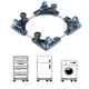 thumbnail image 1 of Xihbxyly Ofertas de Artículos en Liquidación y Menos de 10 Dólares Lavadora secadora multifunción Mini acondicionador Patas de elevación ajustables, 1 of 7