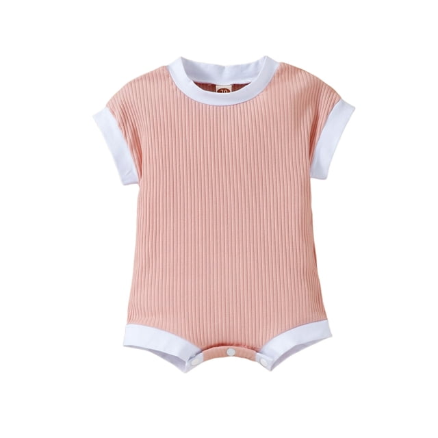 Tranfacy Justaucorps pour Garçons et Filles, Manches Courtes Bouton Justaucorps Enfants, Vêtements d'Été Confortables Filles Manches Courtes Col Rond Combinaison
