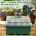 thumbnail image 3 of Seedling Tray, Bottom Drainage Holes Plant Germination Trays  For Home, 3 of 7