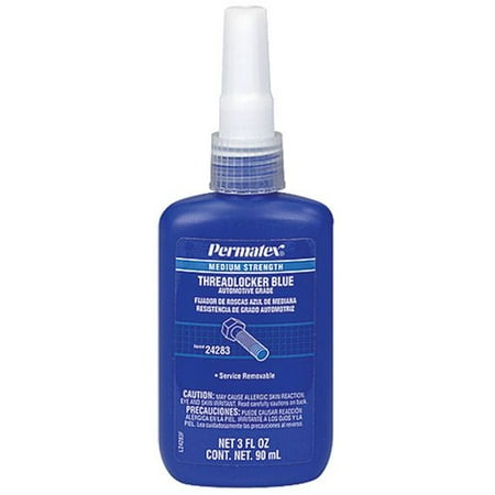 - Permatex 24283 Medium Strength Threadlocker Blue, 90 Ml