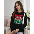 thumbnail image 3 of Woman Christmas Shirt Merry Christmas Graphic Sweatshirt Casual Long Sleeve Top, 3 of 7