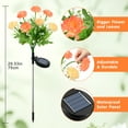 thumbnail image 3 of Qoosea Solar Lights Outdoor Waterproof, Yard Decorations Outdoor Solar Light up Flowers Solar Yard Lights, 2 pack LED Outdoor Solar Flowers Lights for Yard Garden Patio Home Decor, 3 of 8