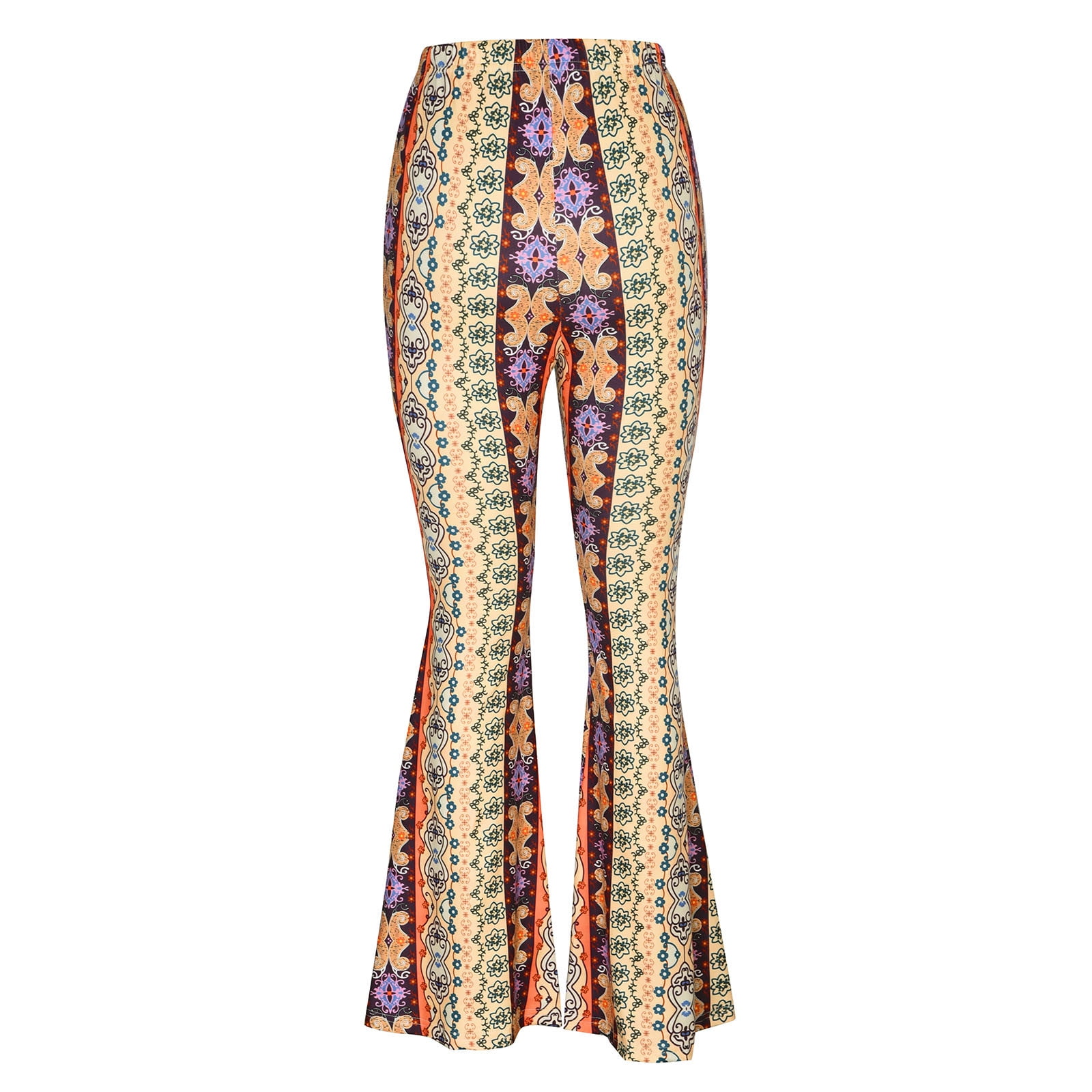 Forbidden Pants Paisley Print Flared Leg Pants Boho Casual - Temu Bahrain