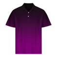 thumbnail image 3 of Mens Shirts Crewneck Short Sleeve Summer Beach Shirt Causal Stylish Gradient Graphic Tee Shirts Fashion Clothes, 3 of 6