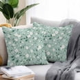 thumbnail image 2 of Country Flower Camellia Outdoor Pillow Covers Pack of 2 Green Farm Floral Waterproof Throw Pillow Covers Decorative Cushion Cases for Patio Garden Tent Balcony Couch 16x16 inch, 2 of 8