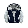 thumbnail image 1 of Winter Jacket for Men with Hood  Contrast Color  Long Sleeve Zip Sweatshirt, 1 of 2