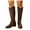 Brown, variant on Pandaie Cowboy Boots for Women Pointed Toe Cowgirl Western Knee High Boots Wide Calf Fold Over Pull on Suede Winter Riding Shoes Brown 6.5