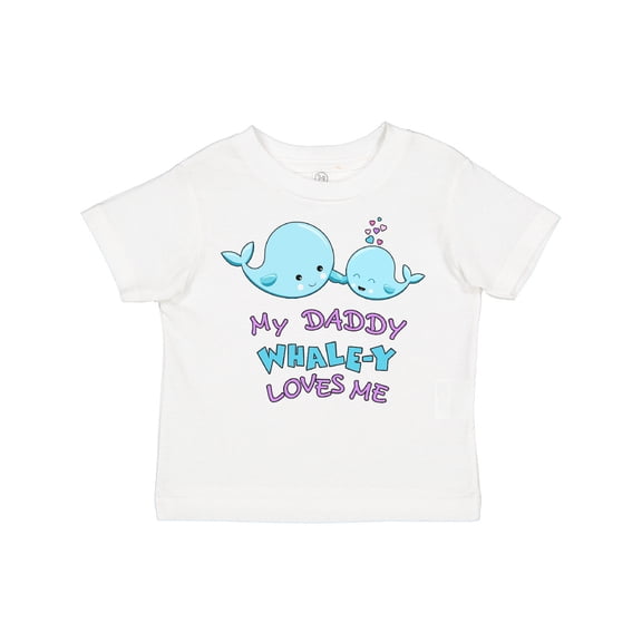 Inktastic My Daddy Whale-y Loves Me Boys or Girls Toddler T-Shirt