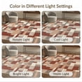 thumbnail image 7 of ODIKA 4'x6' Washable Area Rug Stain Resistant, Low Pile, Easy Care Bathroom Arrangement Vintage Faded Grid Interlocking Top Stairs for Dorm Room, Small Living, 7 of 7