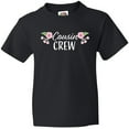 thumbnail image 3 of Inktastic Cousin Crew with Flowers Youth T-Shirt, 3 of 5