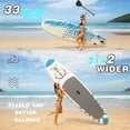 thumbnail image 4 of 10'6" Inflatable Paddle Board with Durable SUP Accessories, Stable Non-Slip Deck, Safety Leash Waterproof Bag for Surfing, Travel, Outdoor Enthusiasts, 4 of 9