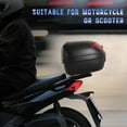 thumbnail image 4 of Motorcycle Box 24L Detachable Scooter Trunk Lockable Tour Tail Carrier Black, 4 of 6