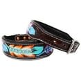 thumbnail image 4 of XSmall 9''- 13'' Rhinestone Dog Puppy Collar Crystal Cow Leather  6019, 4 of 5