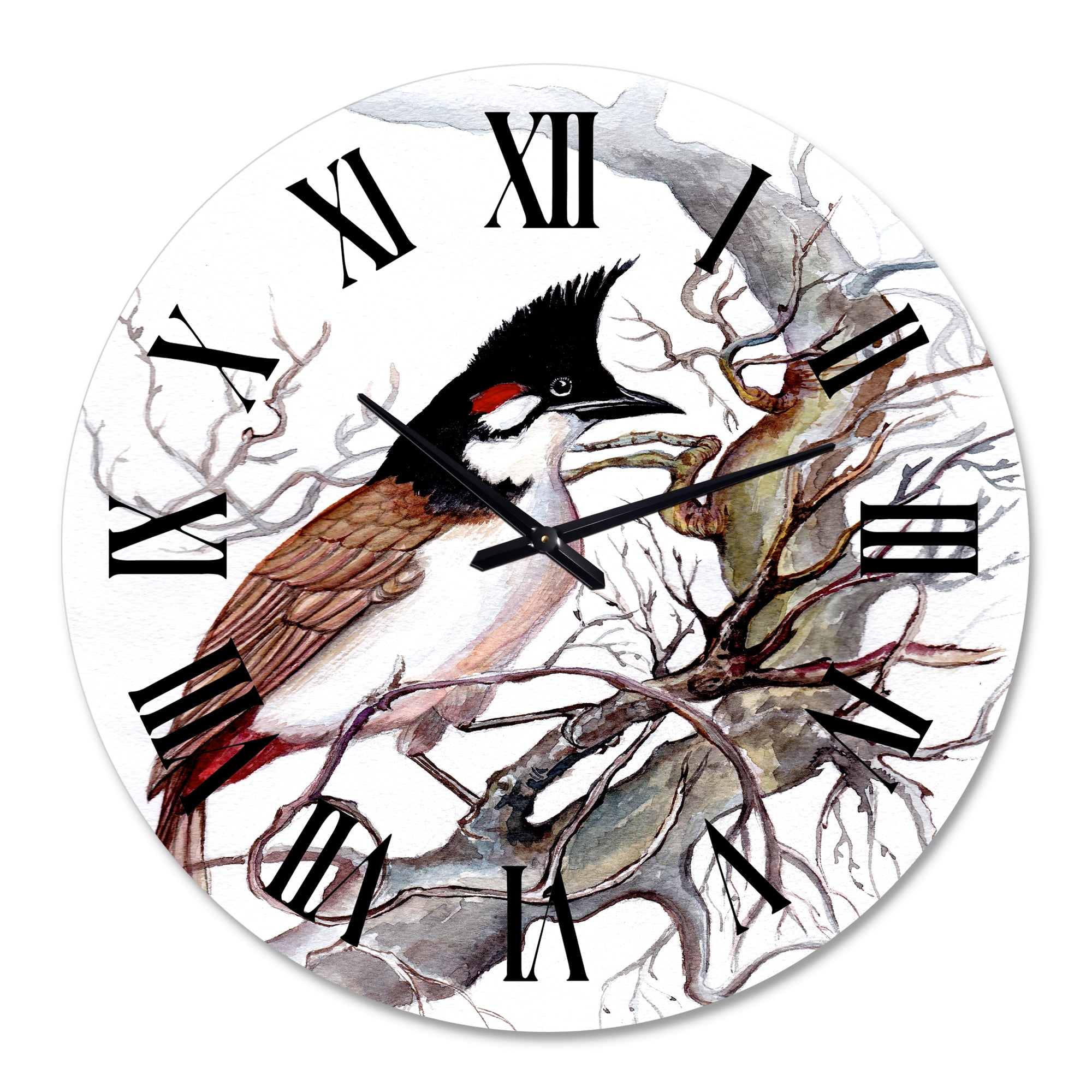 Designart 1 in Quartz Traditional Wall Clock