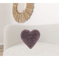thumbnail image 2 of Heart Shaped Lavendar Shag Accent Pillow, 2 of 5