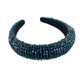 thumbnail image 1 of Sonducket Diademas con cuentas de cristal con purpurina, tocado de punto Flexible para el cabello, tocado para mujer, fiesta, colorido brillante Accesorio para el cabello Verde Sonducket AP010971-12B, 1 of 4