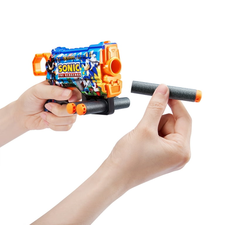 ZURU X-Shot Skins Menace Sonic Foam Dart Blaster - Walmart.com