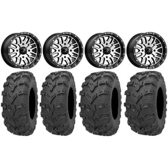 YAMAHA RHINO 660 27 KENDA BEAR CLAW ATV TIRE ITP BLACK ATV WHEEL KIT IRSD