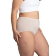 thumbnail image 5 of Fit for Me by Fruit of the Loom Women's Plus Size Microfiber Brief Underwear, 6-Pack, 5 of 9