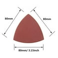 thumbnail image 2 of 60pcs Triangular Hook and Loop Triangle-Sandpaper, Fit 3-1/8 Inch Oscillating Multi Tool Sanding Pad, Assorted 40 60 80 100 120 240 Grits, 2 of 5