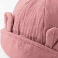 thumbnail image 5 of Mgmyaa Baby Bear Ears Bucket Hat Summer Outdoor Sun UV Protection Fisherman Cap for Infant Newborn 0-3 Years Breathable Soft Headwear, 5 of 8