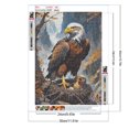 thumbnail image 2 of Pintura de diamante 5D DIY, kit de águila con cuentas cuadradas completas, decoración del hogar, arte artesanal, 30x40cm, 2 of 9
