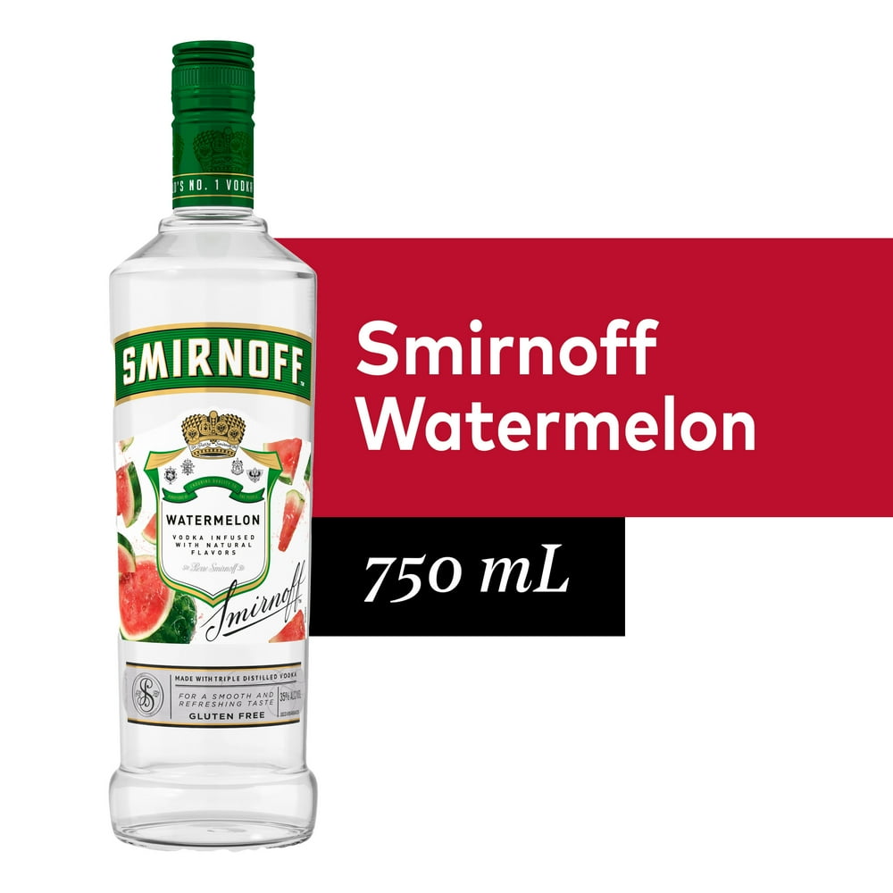 Smirnoff Watermelon (Vodka Infused With Natural Flavors) 750 mL