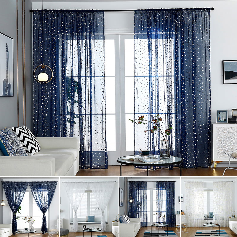 Details about   ROD POCKET VOILE SHEER TULLE WINDOW & DOOR CURTAIN PANEL DRAPE ROOM HOME DECORS 