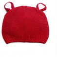 thumbnail image 3 of Baby Knit Hat Cotton Bear Beanie Soft Cute Infant Fall Winter Hats for Boys Girls Age 0-18M, 3 of 6