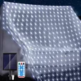 thumbnail image 2 of Guirnalda de luces solares para exteriores, 200 LED, 3 x 2 m, para Navidad, resistente al agua, para árboles y arbustos, 2 of 5