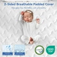 thumbnail image 5 of 4" Queen Firm & Extra Firm Mattress Topper with Washable Cover, 2-Sides Flippable High-Density Foam Mattress Pad for Pain Relief, 5 of 8