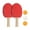 611Double shooting, variant on CIYISON Highly Bounce Table Tennis Rackets Comfortable Grip Table Tennis Bats with 3 Balls PingPong Rackets for Beginner