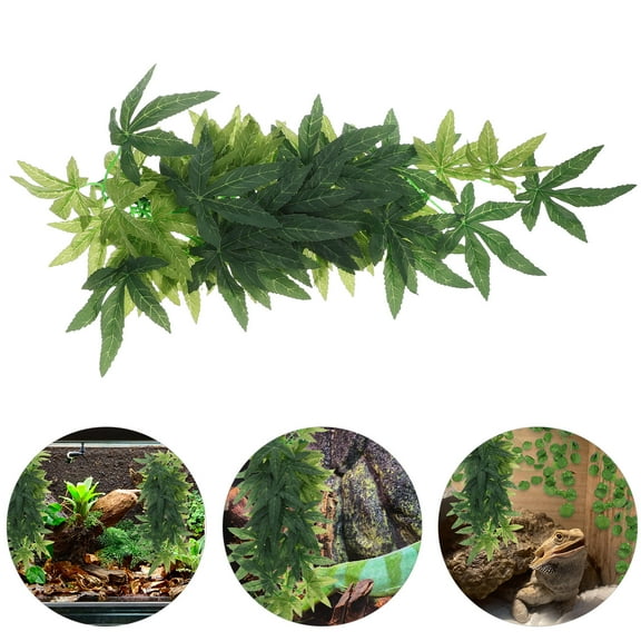 Masteelf Simulated Rattan Decoration Hanging Fake Vines Plant Greenery Snake Enclosure Accessories Terrarium