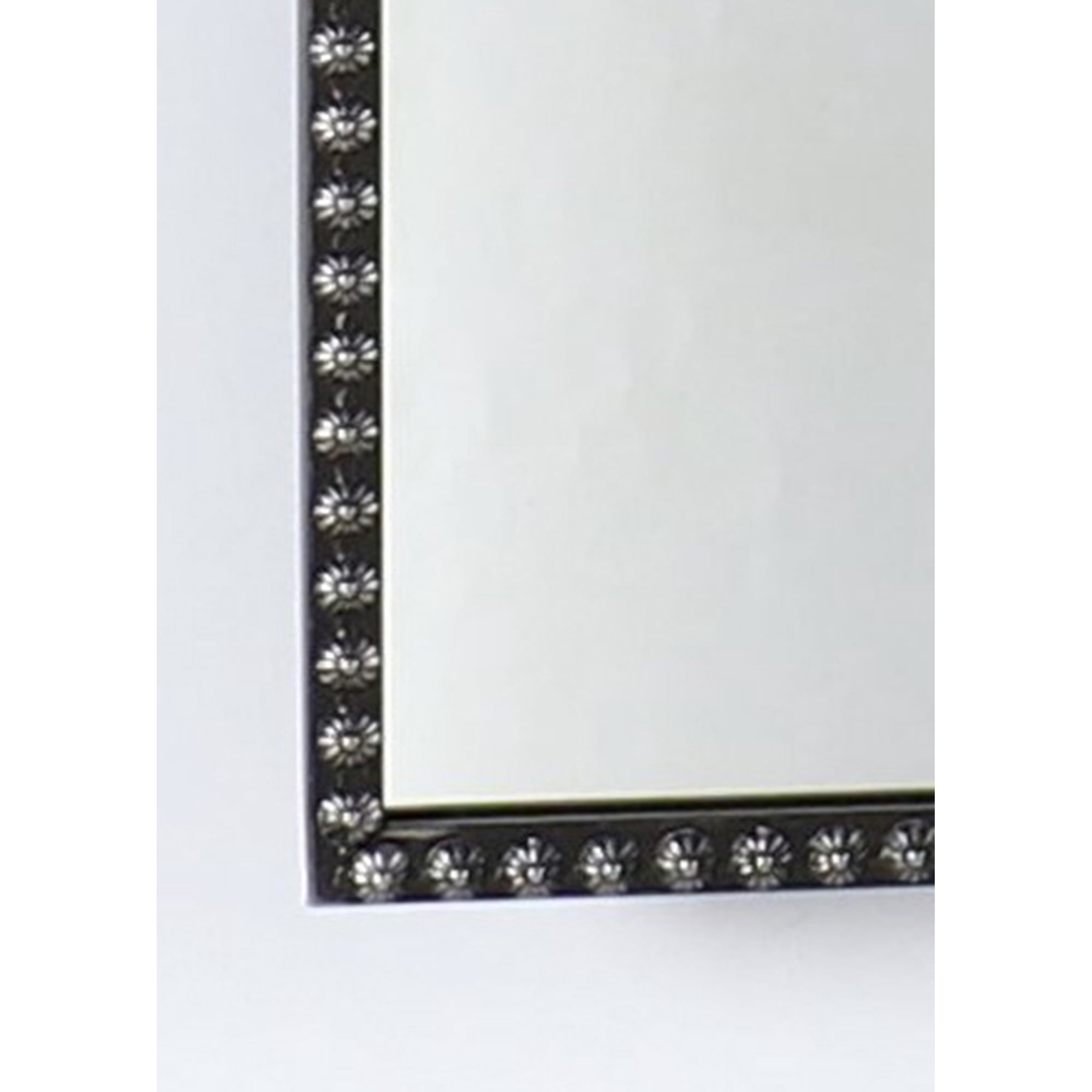 Filigree 20x30 Black Arched Ornate Large Wall Mirror for Bathroom or Living Room