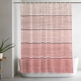 thumbnail image 4 of Gradient Pink Shower Curtain, Wood Grain Abstract Striped Vintage Simple Waterproof Shower Curtain Set with 12 Hooks Lightweight Bath Curtains Fabric Bathroom Decor 36x72 Inches, 4 of 9