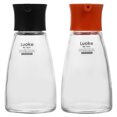 thumbnail image 1 of 2pcs Glass Oil Pot Storage Bottle Kitchen Seasoning Bottle Kitchen Supplies Sauce Container for Home Restaurant Kitchen (Black, Red ), 1 of 9