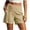 X-Beige, variant on GERsome Shorts for Women Wide Leg Side Lace-Up Waist Summer Vacation Lounge Shorts with Pockets Black Size XL