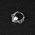 thumbnail image 6 of Harhinhe Nose Nostril Ring Stud Hoop Stainless Steel Body Piercing Jewelry 16G (Silver), 6 of 8