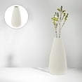 thumbnail image 5 of OFFIGAM White Ceramic Bud Vase Simple Farmhouse Style Flower Holder for Home Decor and Table Centerpiece, 5 of 11