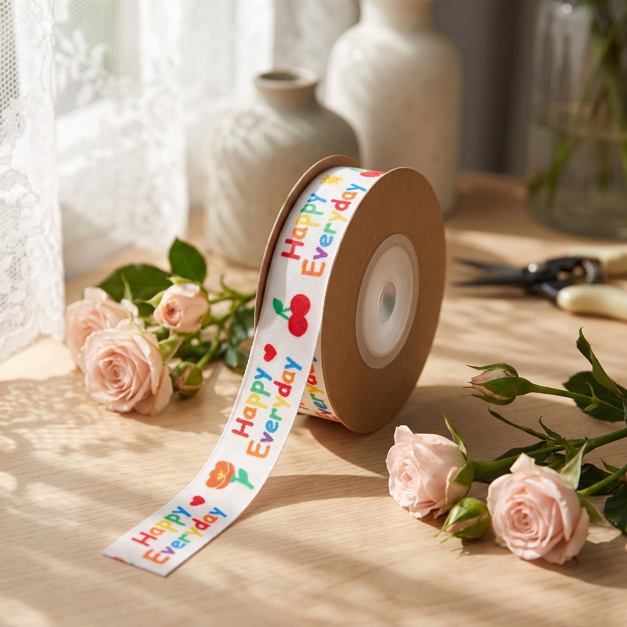 Unique Bargains Vibrant Fabric Cartoon Ribbon for Creative Gift Wrapping Projects Letter