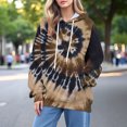 thumbnail image 6 of Winter Plus Size Fall Sweaters for Women Women's Autumn Fashion Tie Dye Printed Hoodies Funny Hoodies Coffee L, 6 of 9
