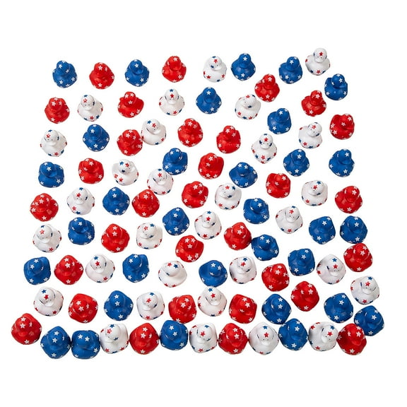 Patriotic Mini Rubber Duck Assortment Bulk 120 Pc