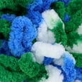 thumbnail image 2 of JubileeYarn Fun Finger Loops Yarn - Jumbo Polyester - Team Spirit Colors - 100g/Skein - Blue Green White - 4 Skeins, 2 of 6